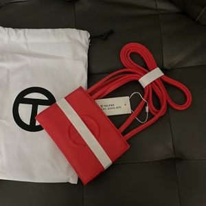 Telfar small red crossbody original receipt included!